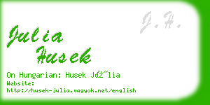 julia husek business card